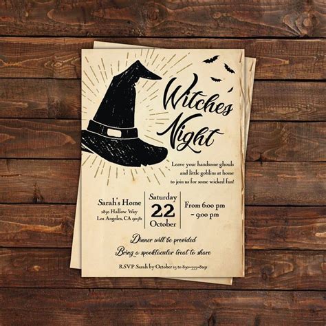 Witch Invitation Template